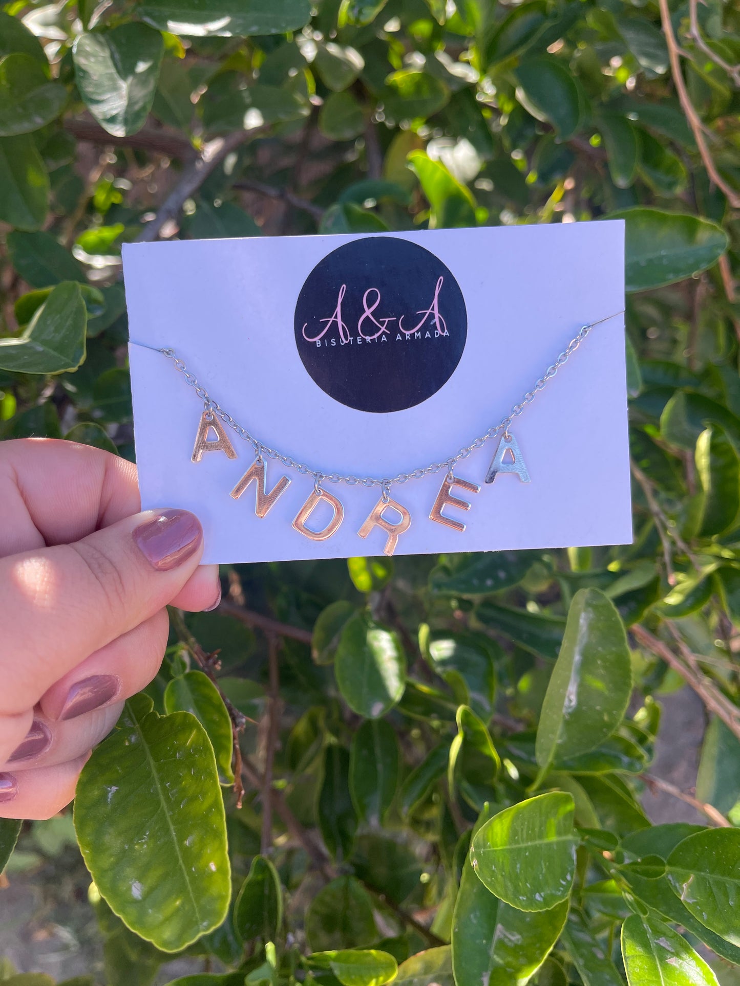 Silver Name Necklace