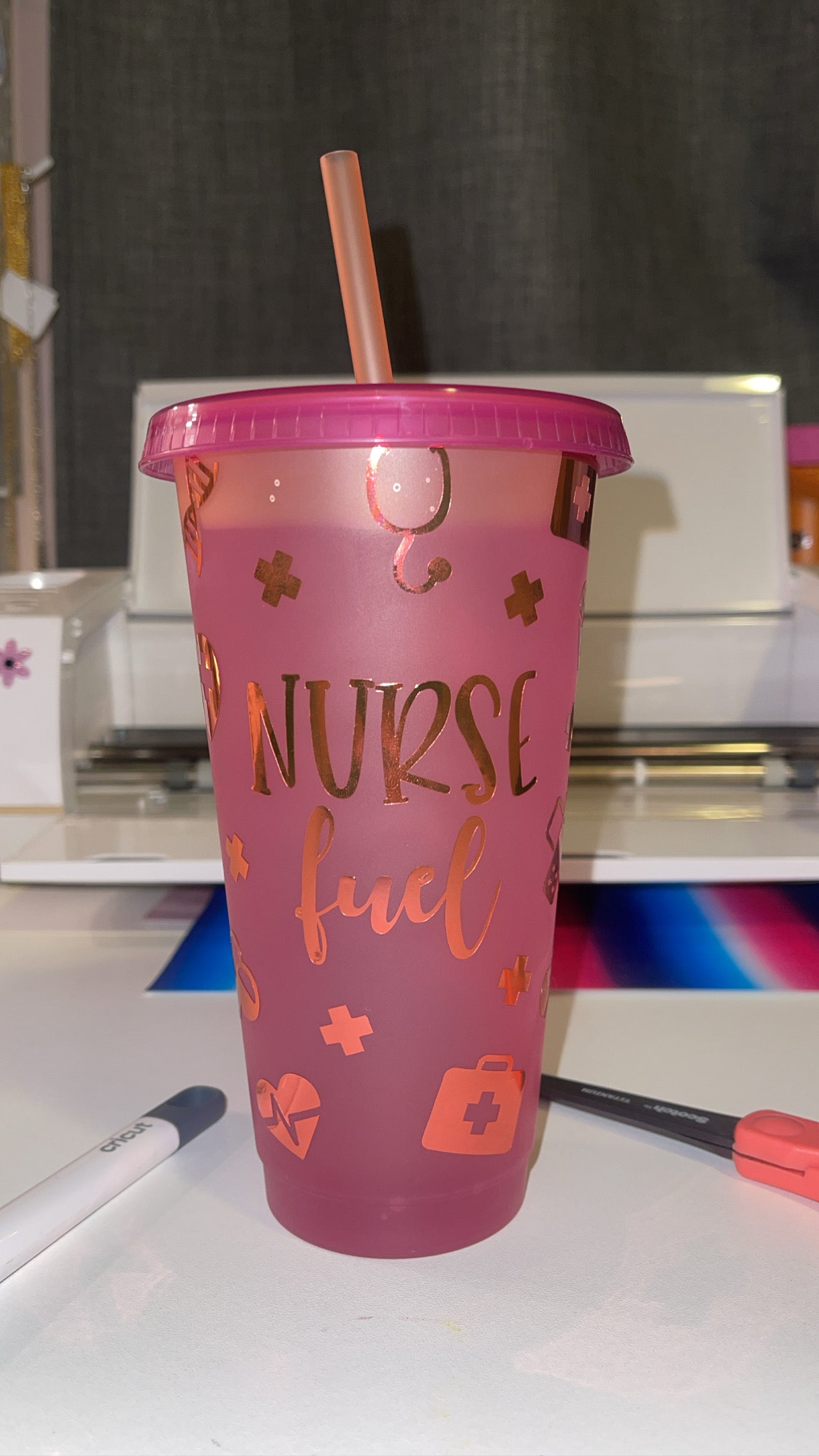 Pink Nurse Fuel Cup