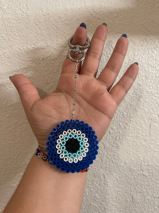 Blue Evil Eye Keychain