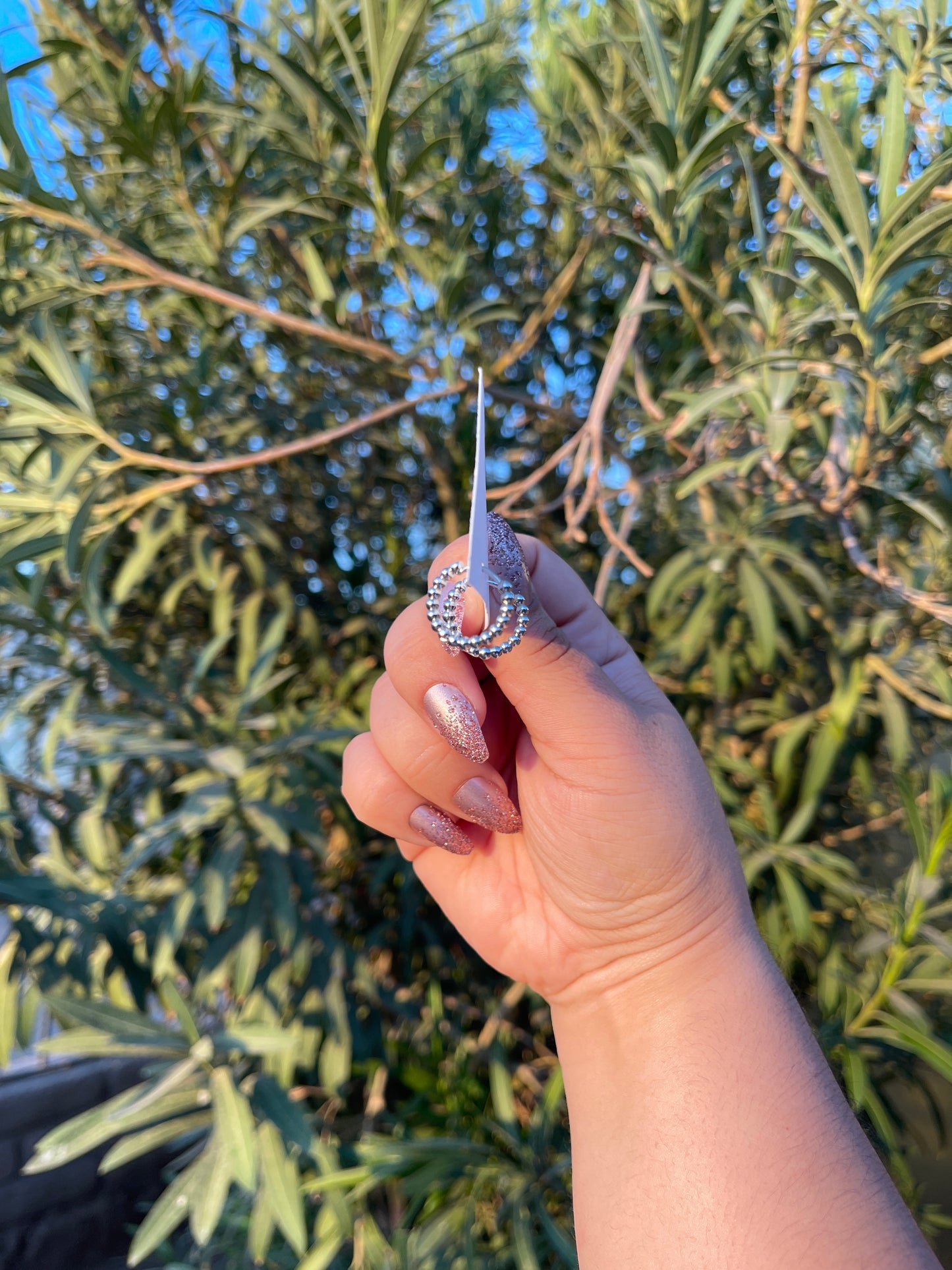 Silver Hoop Earrings