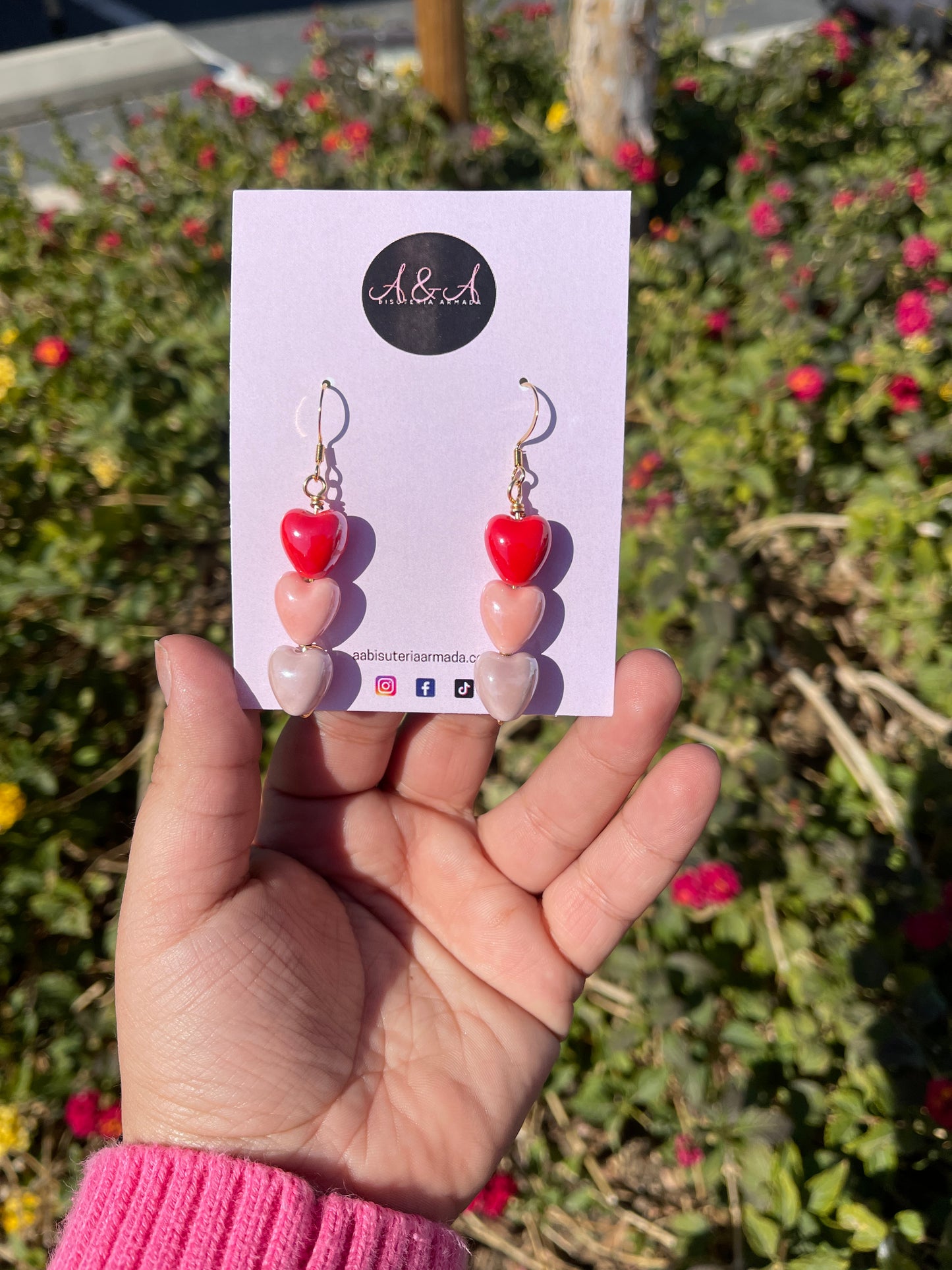 Red Heart Earrings