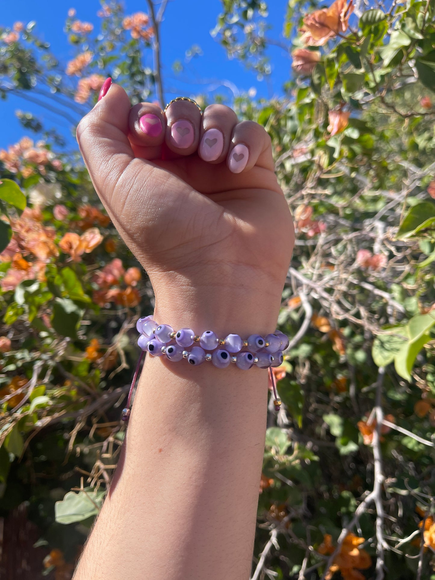 Purple Evil Eye Bracelet