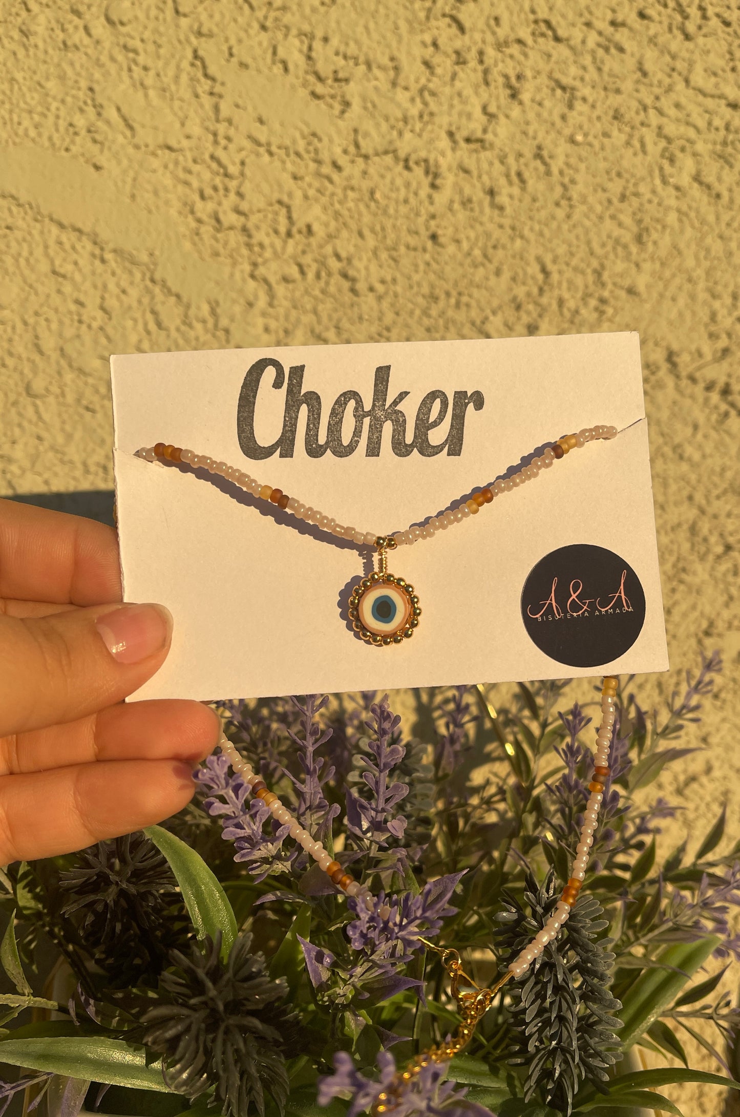 Evil Eye Pendant Choker