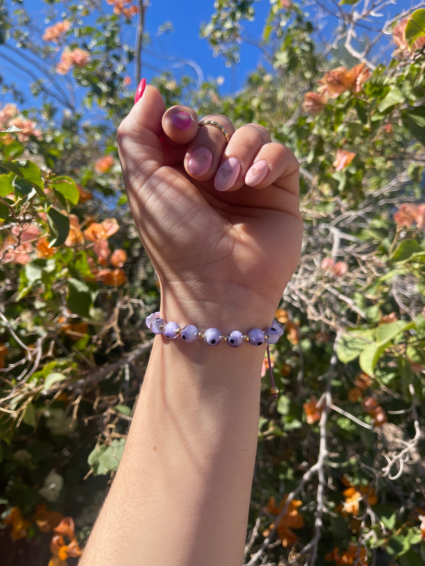 Purple Evil Eye Bracelet