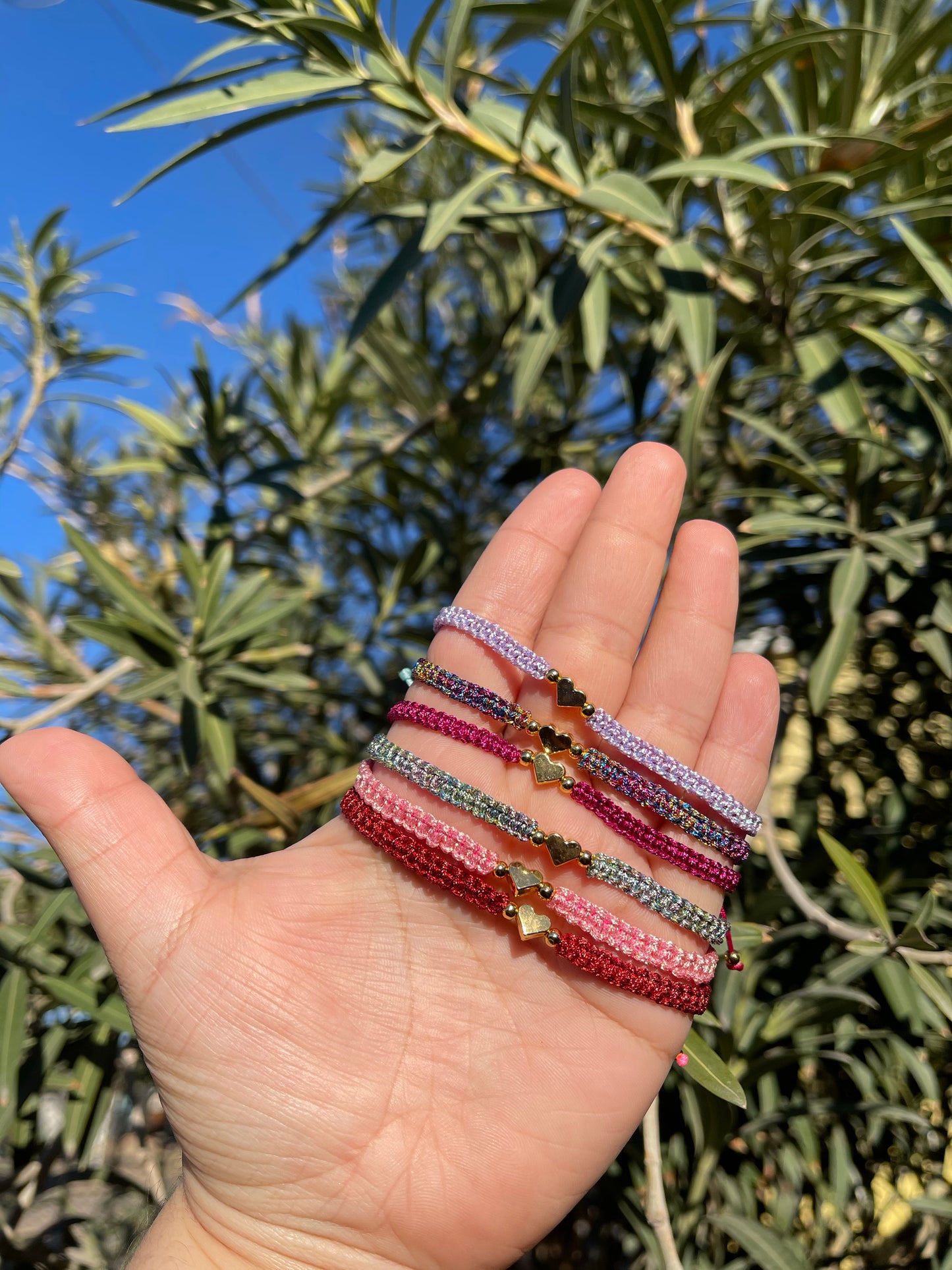 Heart Braided Bracelets