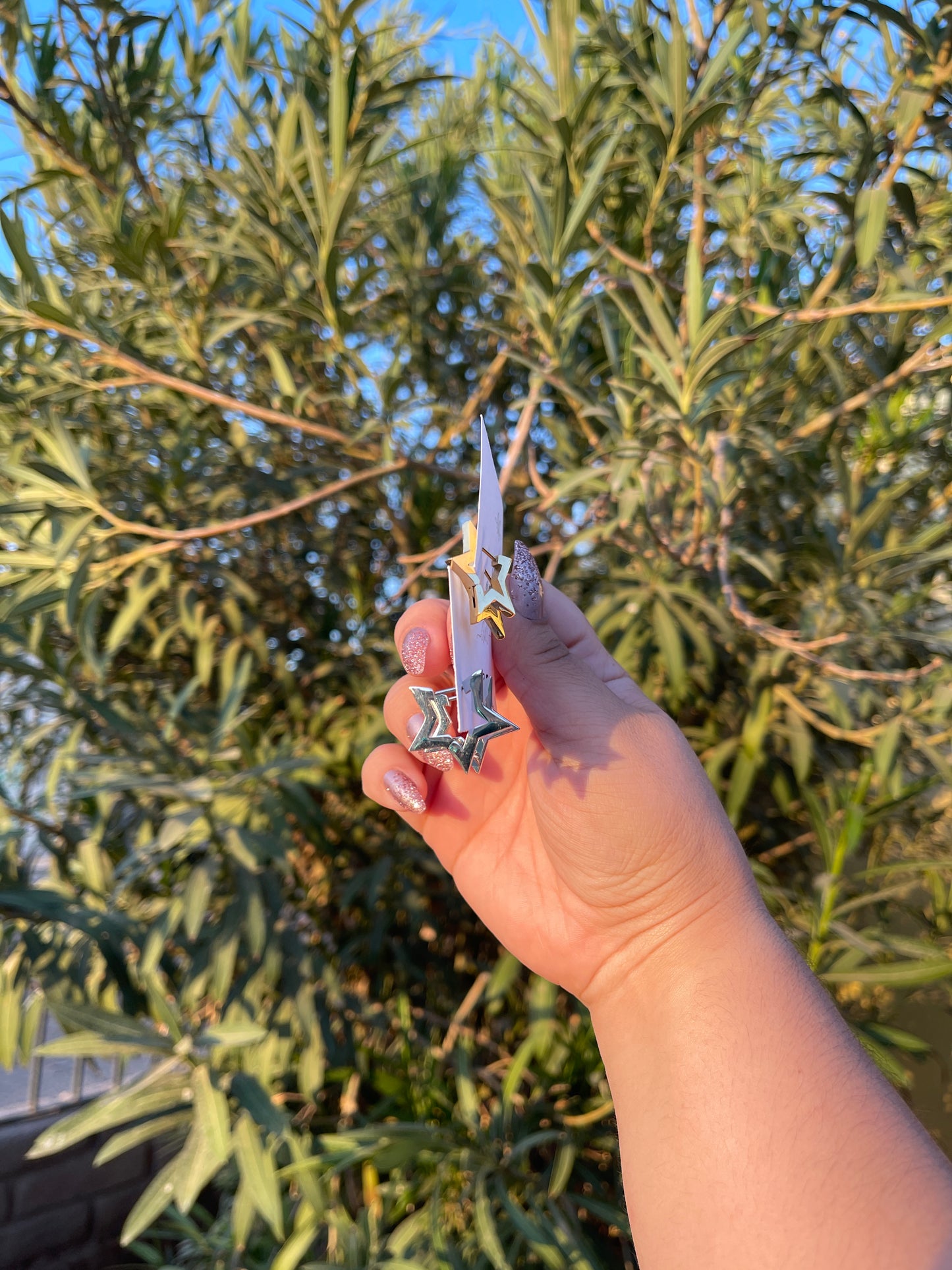 Star Hoop Earrings