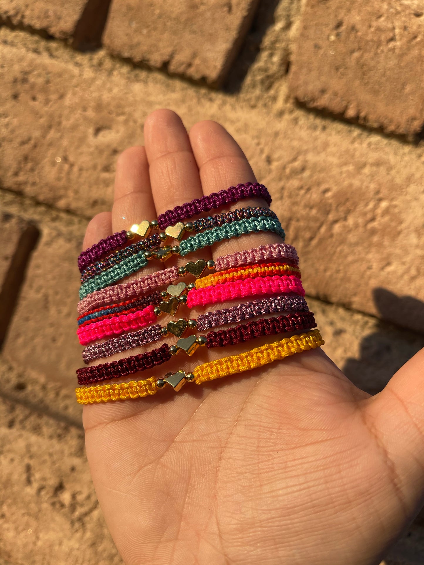 Heart Braided Bracelets